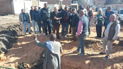  أعمال التوسعة بطريق الحفرية بالغربية