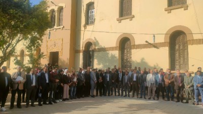 وقفة حداد بمحكمة ديروط الجزئية على وفاة الـ 4 مستشارين