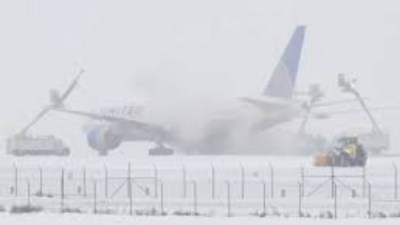 تساقط كثيف للثلوج في أمريكا