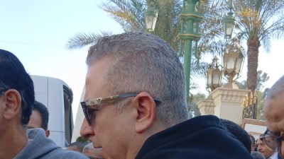 أحمد سعيد عبدالغني في جنازة طارق الأمير