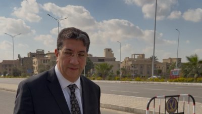 أمير رمزي من جنازة والدته الراحلة السيدة مارجريت توفيق