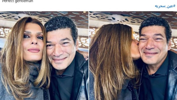 باسم سمرة وفيدرا من كواليس تصوير مسلسل “عين سحرية” بطولة عصام عمر 