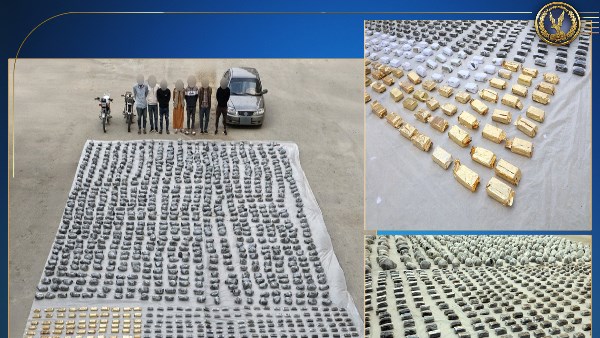 ضبط عناصر جنائية وبحوزتهم طن ونصف مخدرات بالسويس