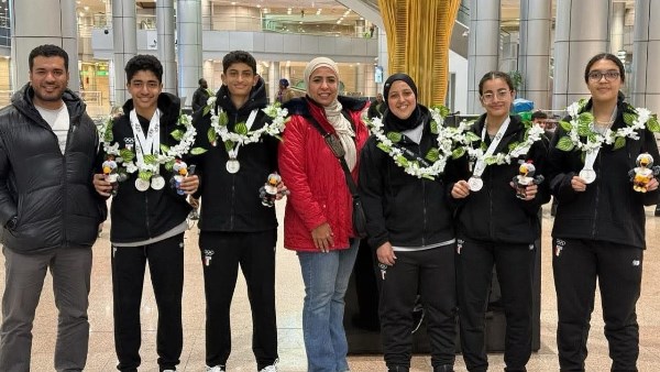  أبطال منتخب مصر للريشة الطائرة