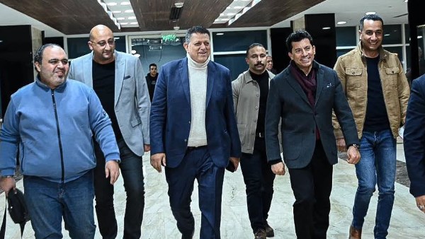 الكابتن خالد فتحي رئيس اتحاد كرة اليد والدكتور أشرف صبحي