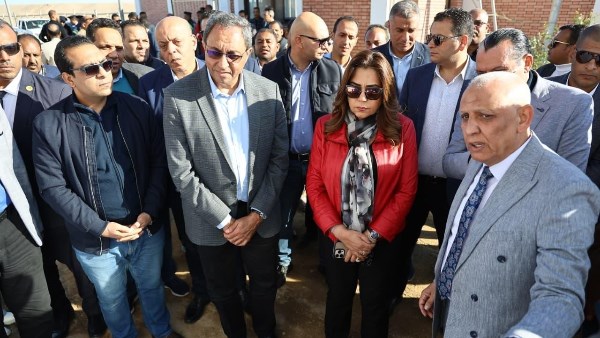 جانب من  افتتاح محطة معالجة الصرف الصحي بقرية الأشراف البحرية