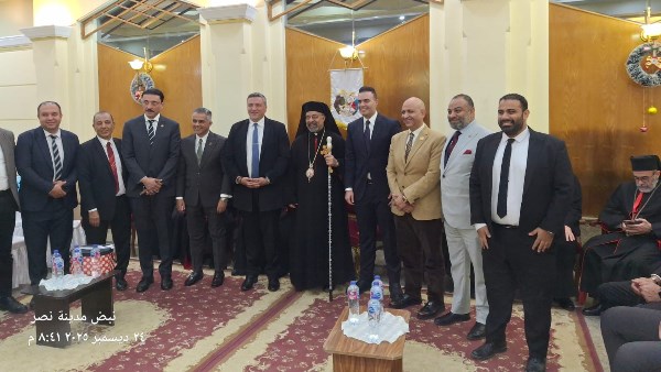 وفد من مستقبل وطن فى زيارة  كاتدرائية السيدة العذراء مريم بمدينة نصر لتقديم التهنئة بمناسبة عيد الميلاد المجيد.