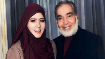 شمس البارودي وزوجها الراحل حسن يوسف