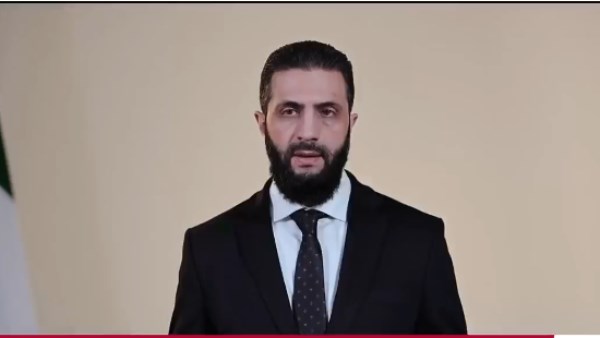 أحمد الشرع خلال المؤتمر