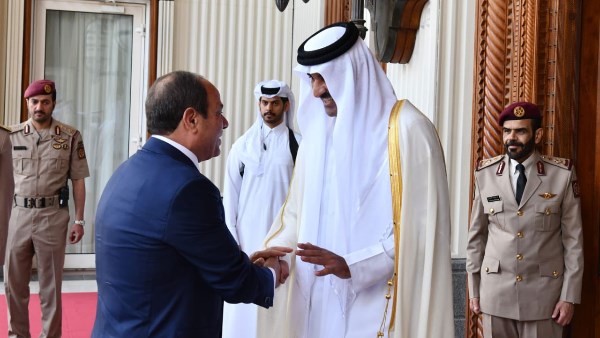 الرئيس السيسي وأمير قطر