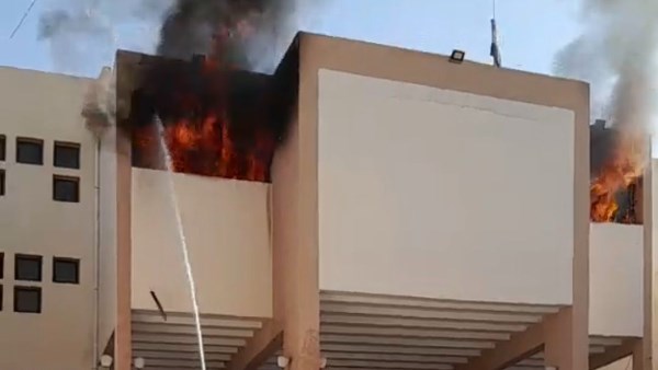 التعليم تكشف سبب وجود حريق بمدرسة فى الشيخ زايد