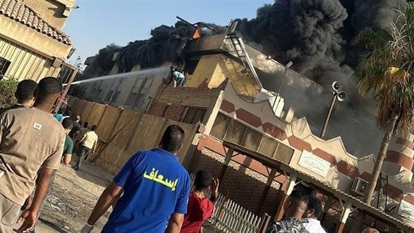 حريق مصنع بلاستيك بالمنطقة الصناعية