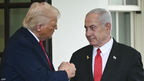  الرئيس الأمريكي دونالد ترامب ونتنياهو 