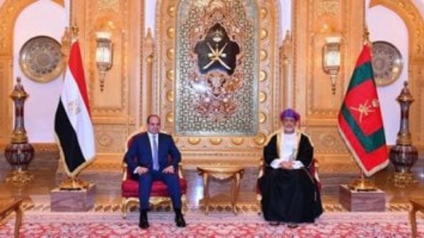 الرئيس عبد الفتاح السيسي والسلطان هيثم بن طارق آل سعيد