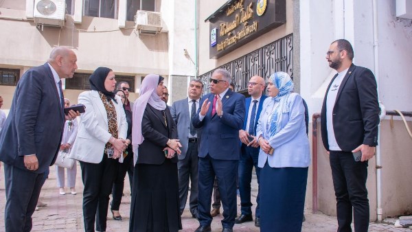 رئيس جامعه طنطا اثناء الافتتاح رئيس جامعه طنطا اثناء الافتتاح
