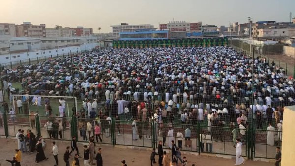 تجهيزات البحيرة لصلاة العيد الاضحى 