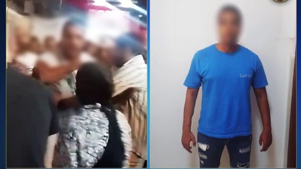 عامل يعتدي على فتاة أمام مسجد بدمياط