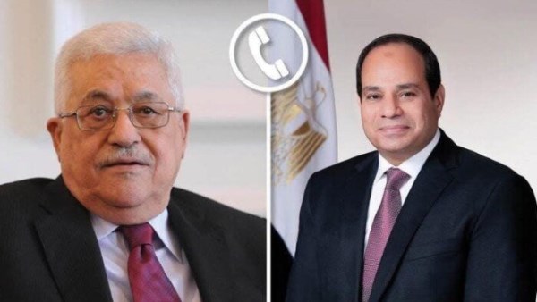 الرئيس السيسي ونظيره الفلسطيني