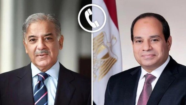 الرئيس السيسي ورئيس الوزراء الباكستاني شهباز شريف