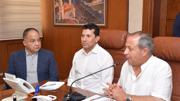وزير الشباب والرياضة ومحافظ بورسعيد 