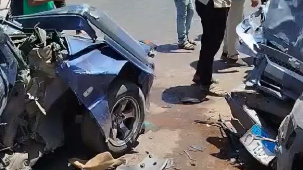 حادث سير على طريق ابو المطامير  الصحراوي 
