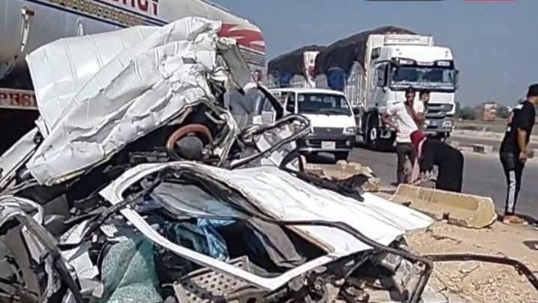 حادث الطريق الإقليمى بالمنوفية