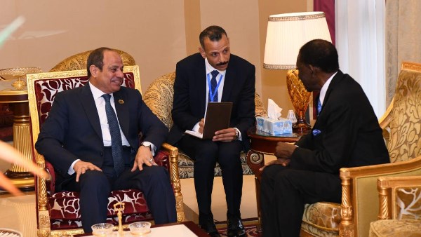 الرئيس السيسى مع رئيس غينيا الاستوائية