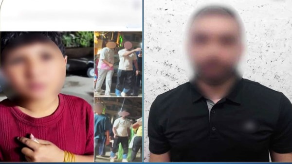 قيام قائد سيارة بالتعدي بالضرب على طفل يبيع الحلوى