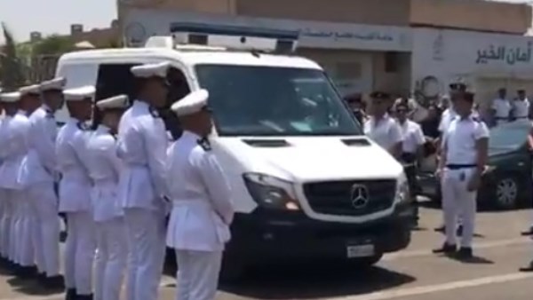 تشييع جثمان مدير أمن الوادي الجديد 