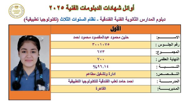 اعتمد محمد عبد اللطيف، وزير التربية والتعليم والتعليم الفني، اليوم نتيجة امتحانات الدبلومات الفنية للدور الأول