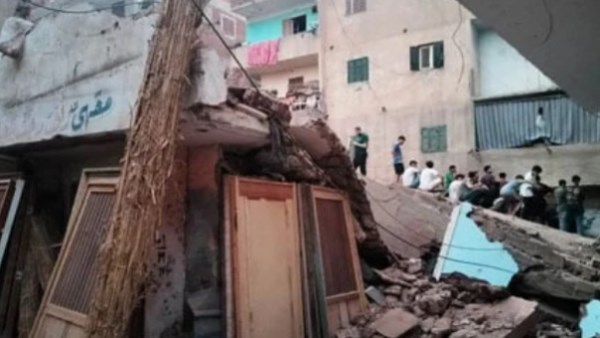 انهيار عقار بكفر الشيخ