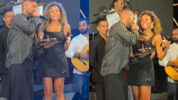 أحمد سعد وزوجته علياء بسيوني
