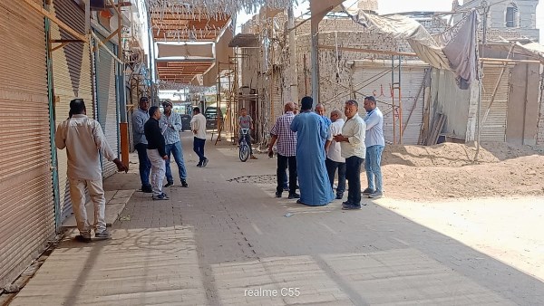 عمليات التطوير فى محيط معبد اسنا 