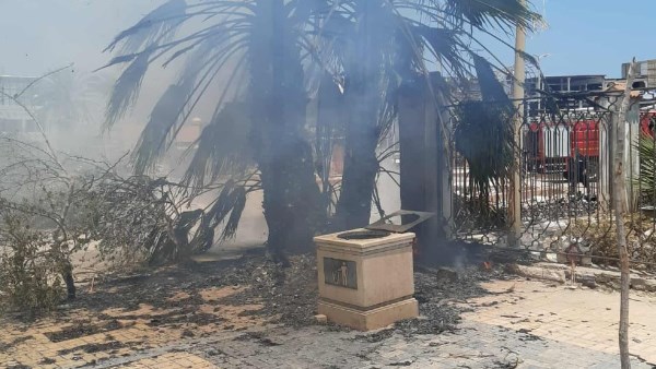 صورة من الحريق