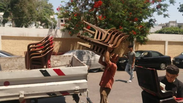 إزالة الإشغالات العشوائية بميدان أدمون