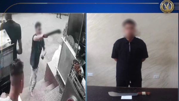 القبض على شاب صاحب واقعة الهجوم على مطعم 