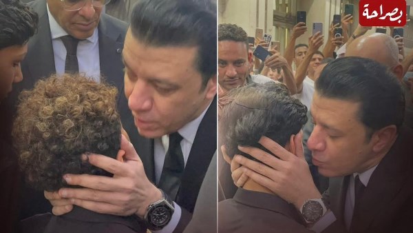 الفنان مصطفى كامل وأبناء أحمد عامر