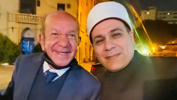 الدكتور مظهرشاهين والفنان لطفي لبيب