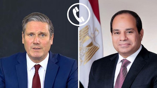 الرئيس عبد الفتاح السيسي و "كير ستارمر" رئيس وزراء المملكة المتحدة.