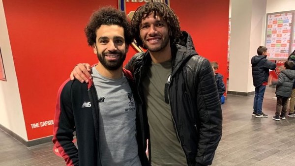محمد النني رفقة محمد صلاح