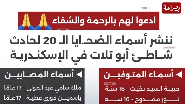 ضحايا حادث شاطىء ابو تلات ضحايا حادث شاطىء ابو تلات