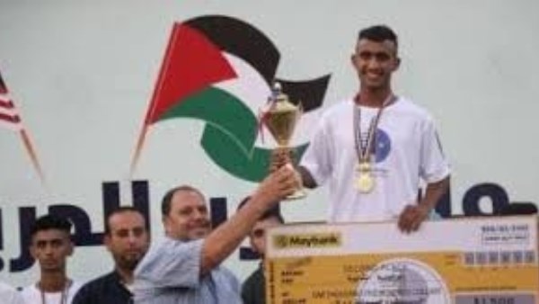 استشهاد العداء الفلسطيني الدولي علام عبد الله العمور بنيران الاحتلال