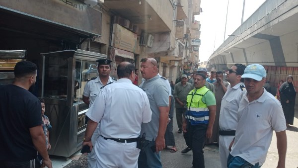 حملات مكثفة لرفع الاشغالات بمدينة الأقصر 