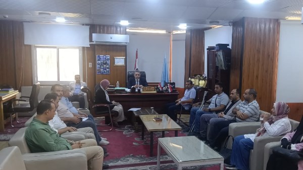 الدكتور محمد أبو السعد يجتمع بمديري الإدارات الصحيه بكفر الشيخ 