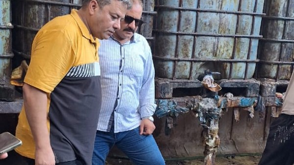 ضبط زيت غير صالح للاستخدام الادمى