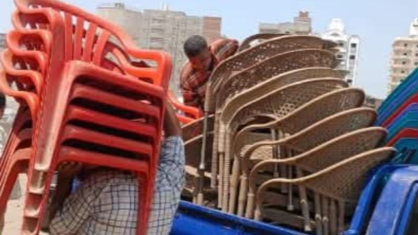 رفع 1885 حالة إشغال مخالف بالبحيرة 