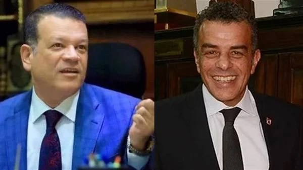 خالد مرتجي ومحمد عثمان المستشار القانوني للنادي الأهلي
