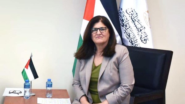  الدكتورة فارسين شاهين وزيرة الخارجية الفلسطينية