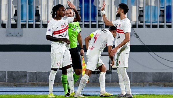 فرحة لاعبي الزمالك بالفوز