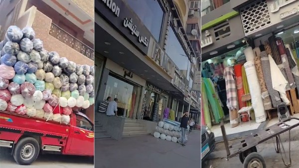 محلات الأقمشة بجسر السويس 